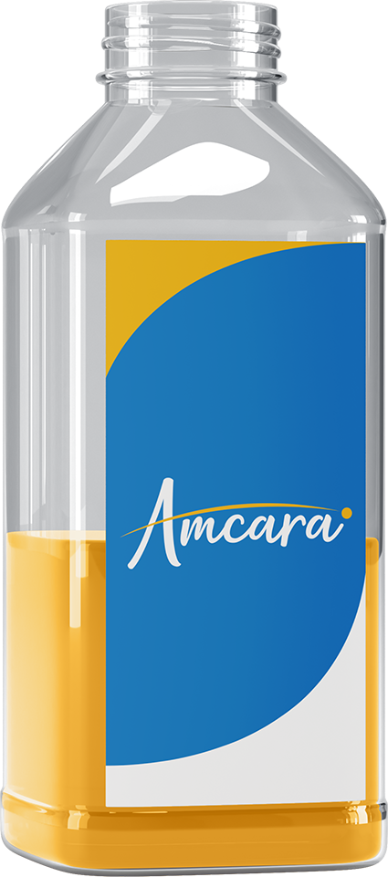 Botella de jugo plástica Amcara